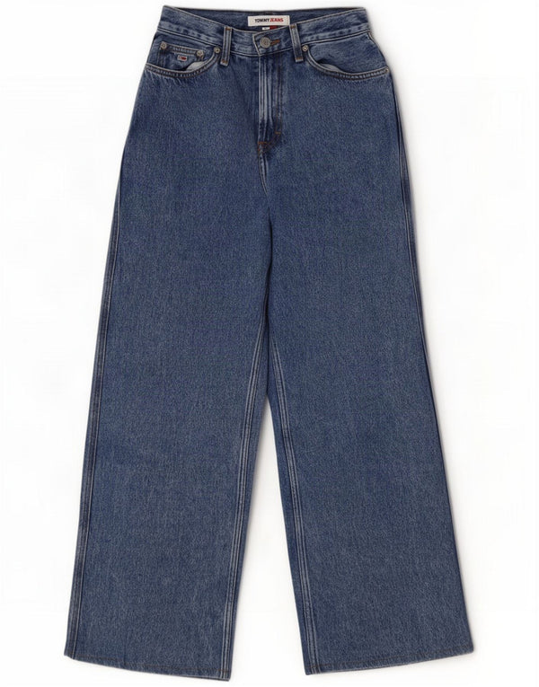 Tommy Hilfiger Womens Claire High Rise Wide Leg Jeans W25 L28 Blue Cotton