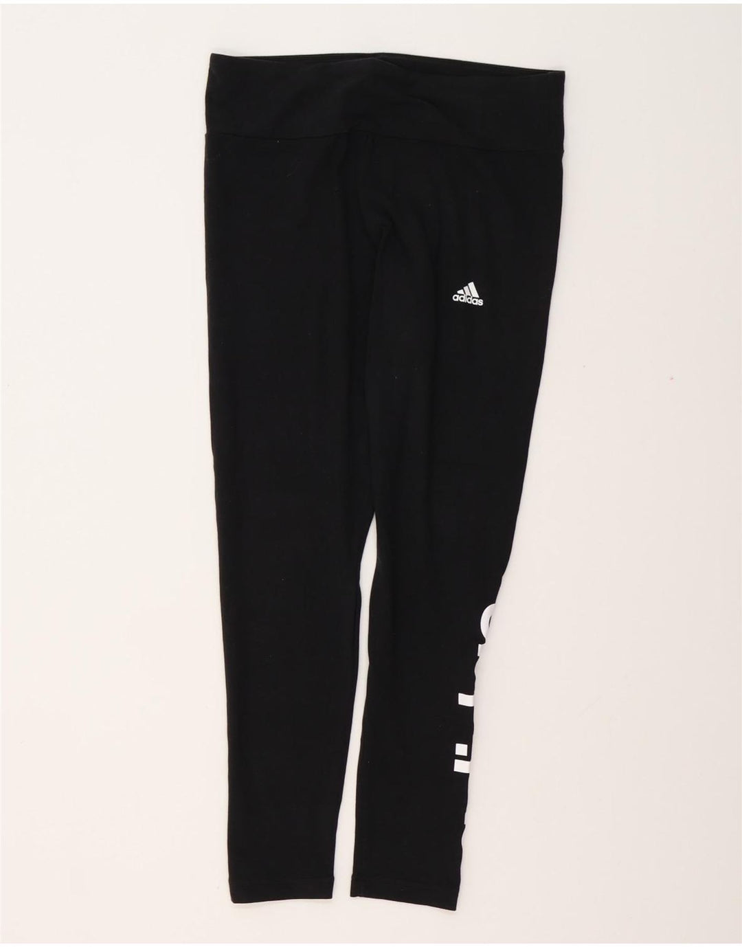 ADIDAS Damen Graphic Leggings UK 16/18 Große schwarze Baumwolle