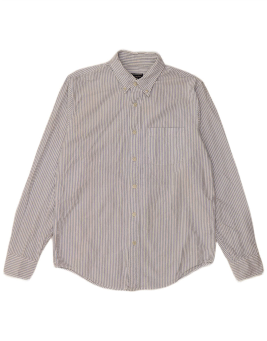 Abercrombie & Fitch Herrenhemd aus mittelblauer, gestreifter Baumwolle