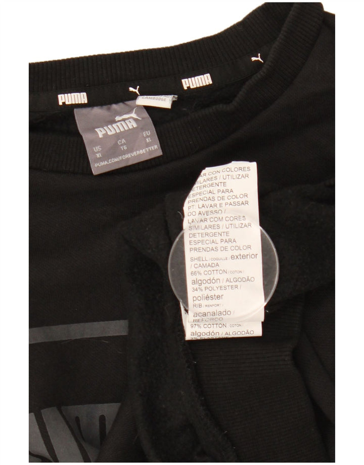 Puma Herren Graphic Sweatshirt Pullover XL Schwarz Baumwolle