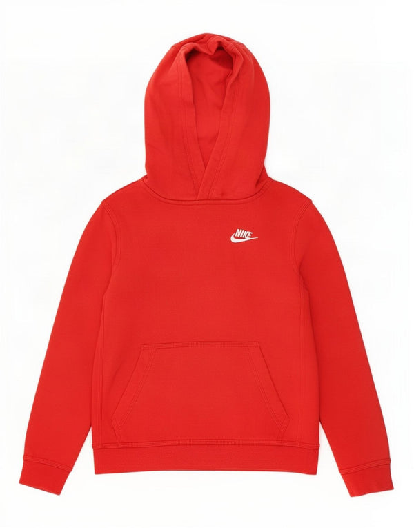 Nike Kapuzenpullover für Jungen, 10–11 Jahre, mittelrote Baumwolle