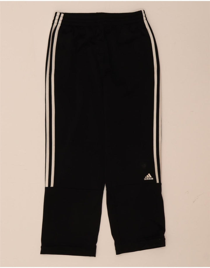 ADIDAS Boys Tracksuit Trousers 13-14 Years  Black Polyester Vintage Adidas and Second-Hand Adidas from Messina Hembry 