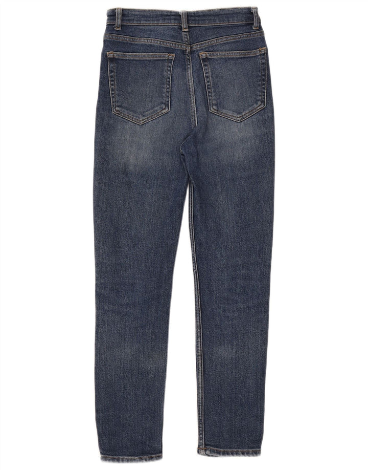 ZARA Damen Slim Jeans EU 36 XS W26 L27 Blau