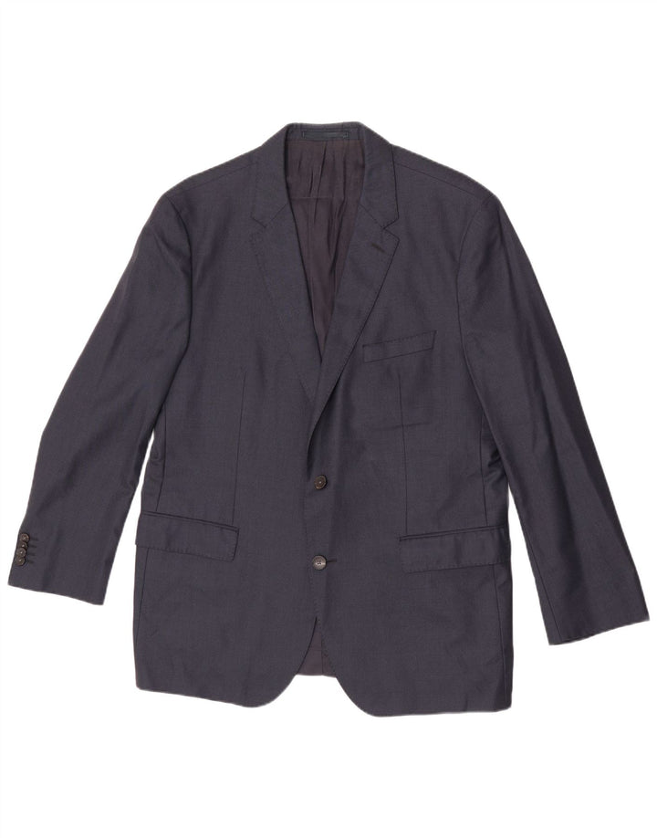 Hugo Boss Herren-Blazer mit 2 Knöpfen, EU 54, 2XL, marineblaue Wolle