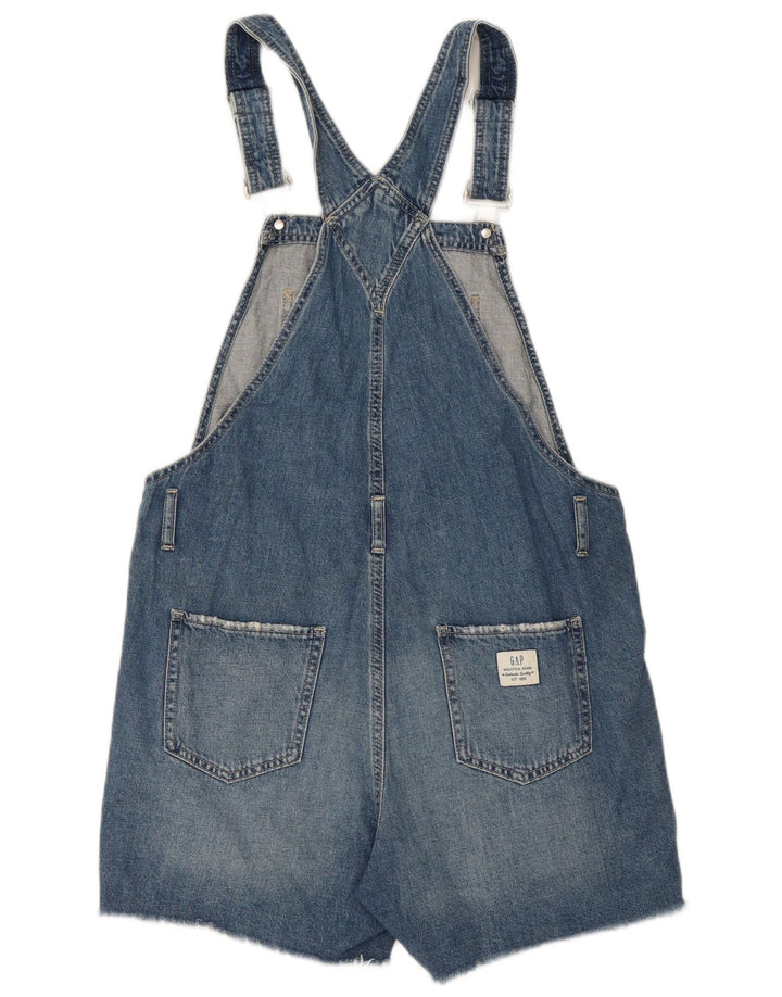 Gap Damen-Latzhose, Denim-Shorts, Größe M, W34, Blau, Baumwolle