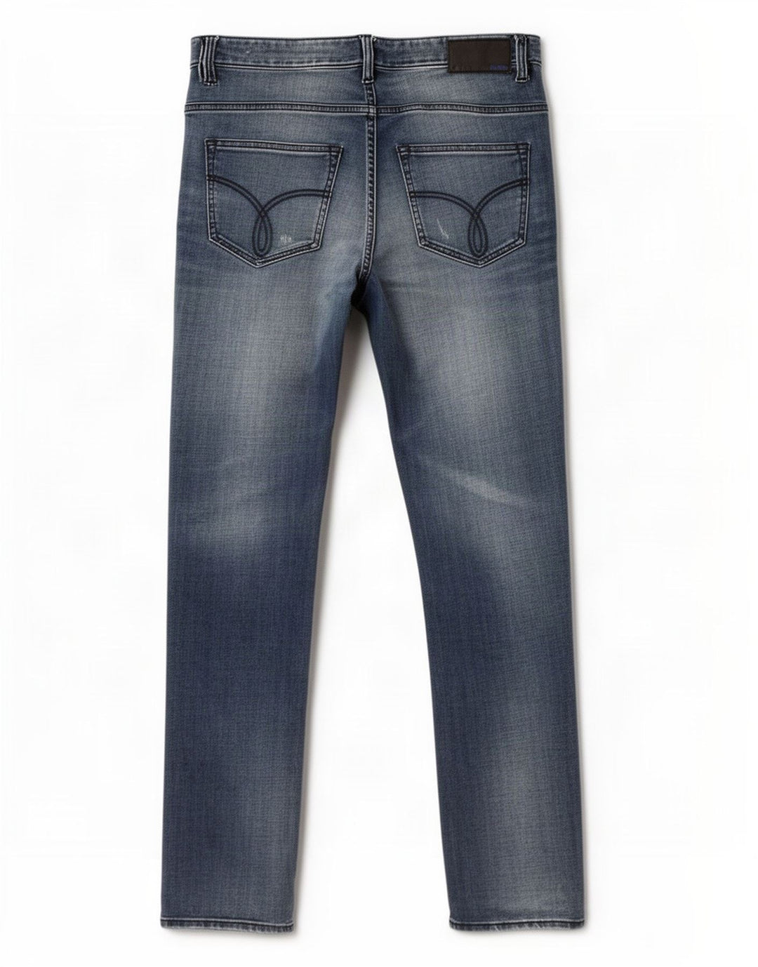 Calvin Klein Herren Distressed Straight Jeans W34 L34 Blaue Baumwolle