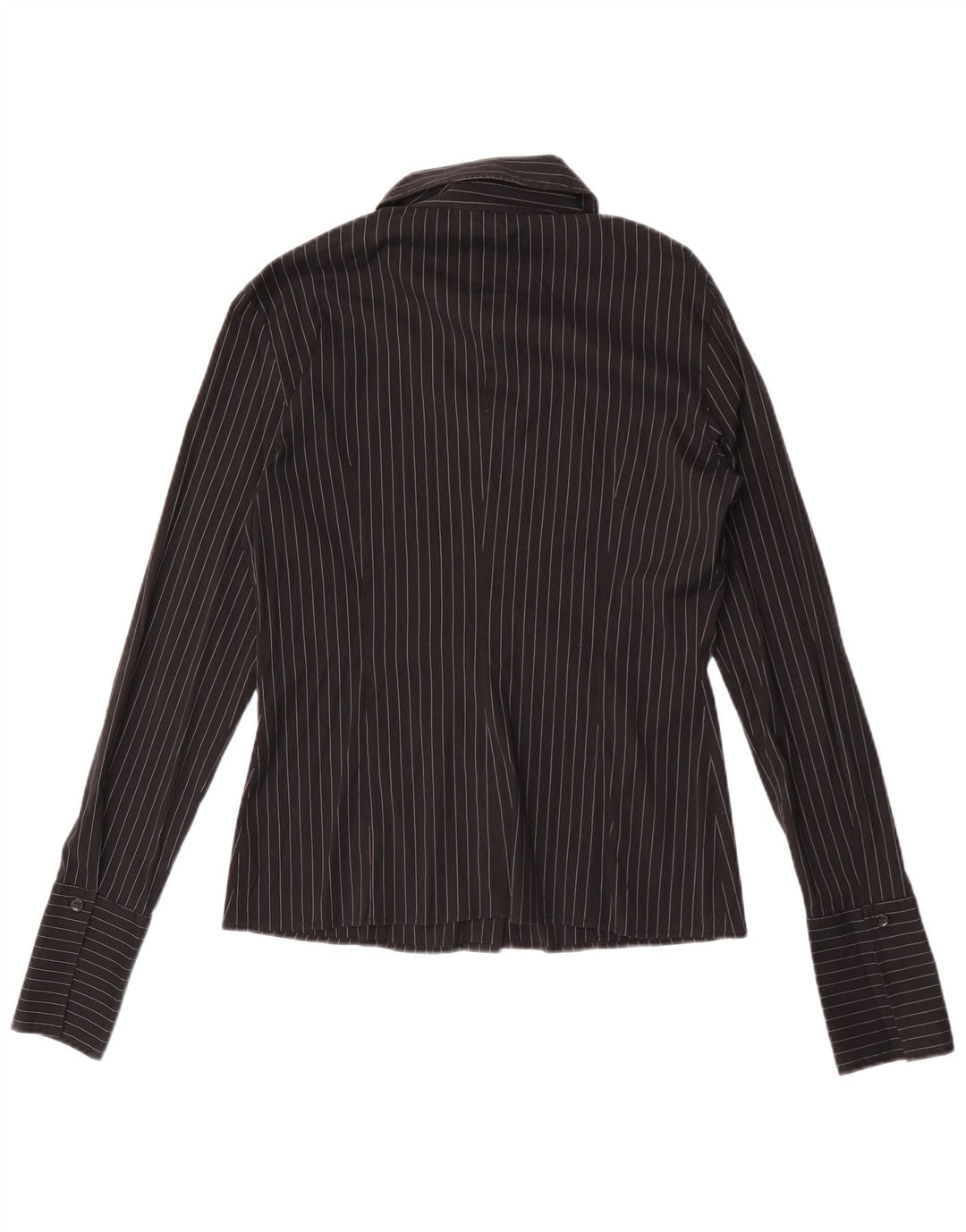 Max & Co. Damen-Hemd UK 14 Mittelschwarzer Nadelstreifen