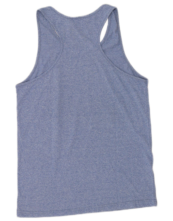 Asics Herren Graphic Vest Top XL Blaue Baumwolle