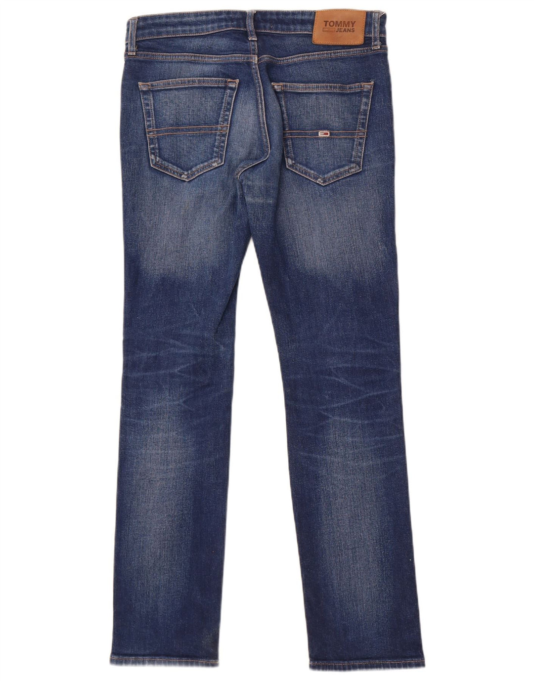 Tommy Hilfiger Herren Slim Jeans W30 L32 Blaue Baumwolle