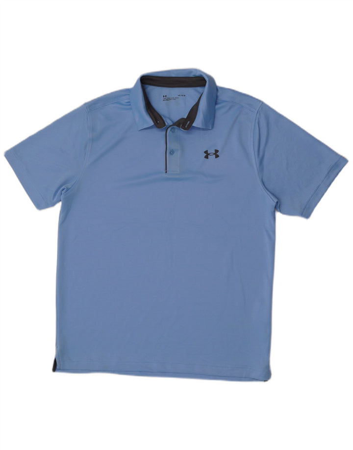 Under Armour Herren-Poloshirt, großes blaues Polyester