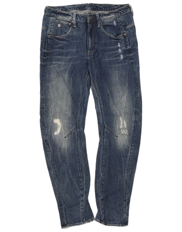 G-Star Damen Distressed Banana Slim Jeans W25 L28 Blaue Baumwolle