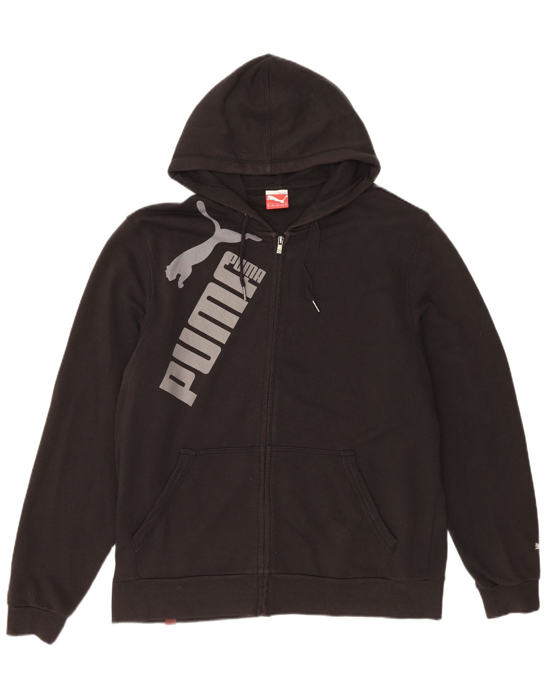 PUMA Herren Graphic Zip Hoodie Pullover XL Schwarz Baumwolle