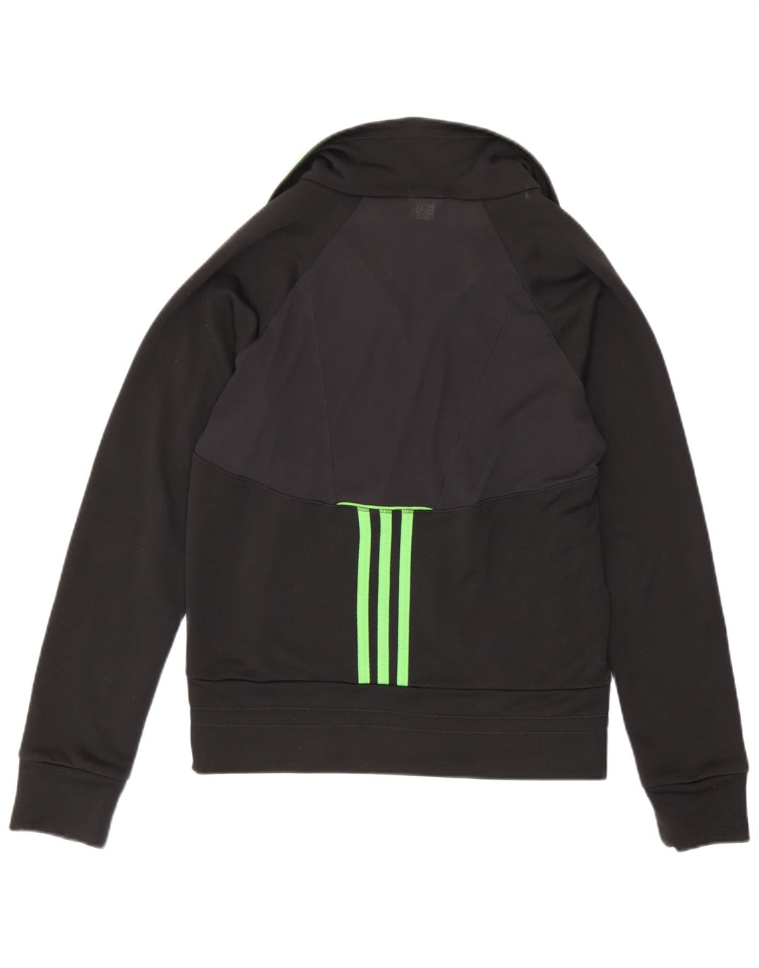 Adidas Damen Climacool Trainingsanzug Top Jacke UK 12 Medium Schwarz Colourblock