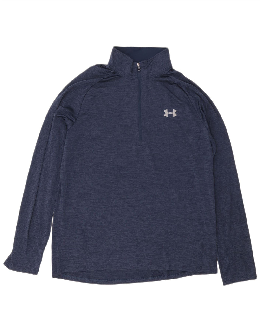 Under Armour Herren-Oberteil mit lockerer Passform und Reißverschluss, langärmelig, Größe L, Blau