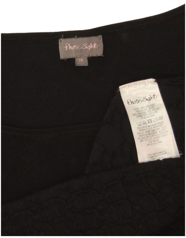 Phase Eight – Übergroßes Etuikleid für Damen, UK 46, Größe L, schwarze Viskose