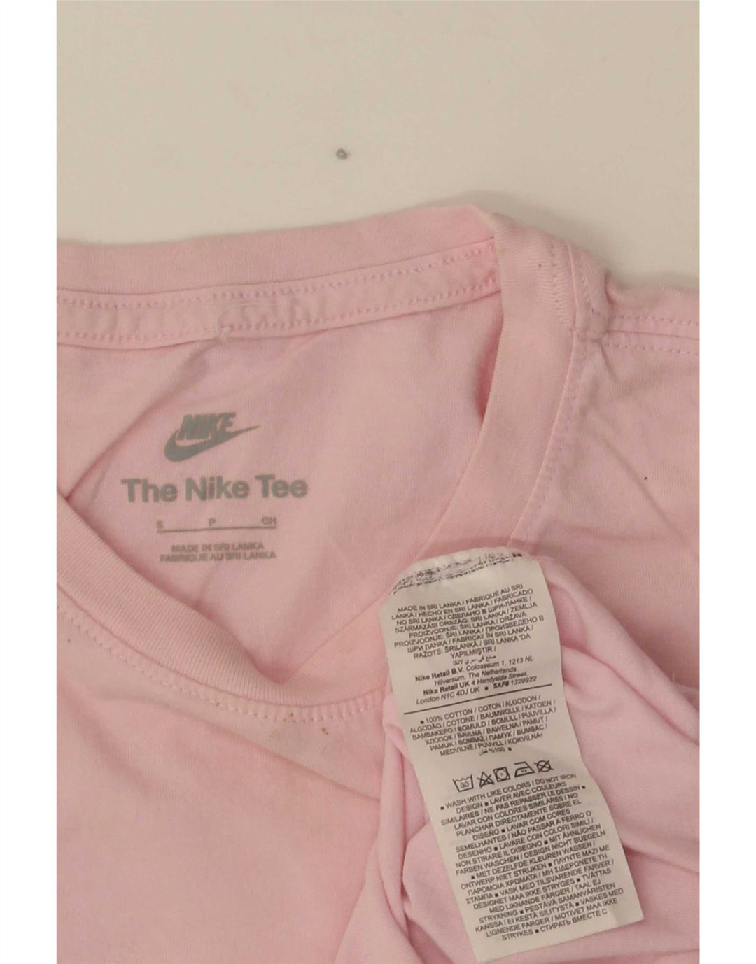 Nike Damen T-Shirt Top UK 10 Small Rosa Baumwolle