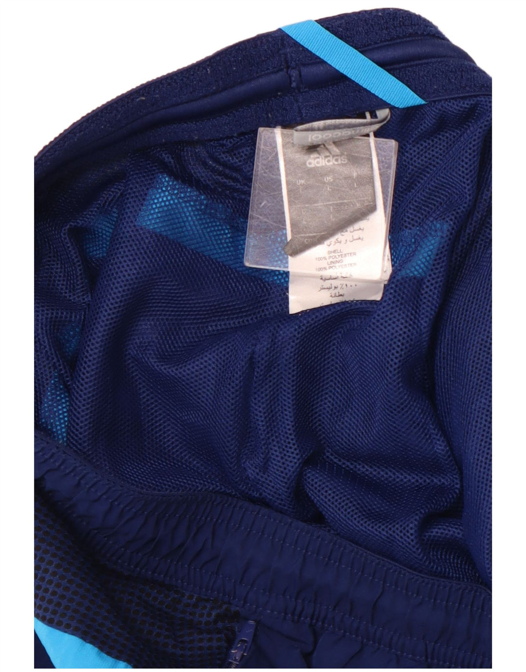 ADIDAS Damen Climacool Sport Shorts UK 16 Large Blau Polyester