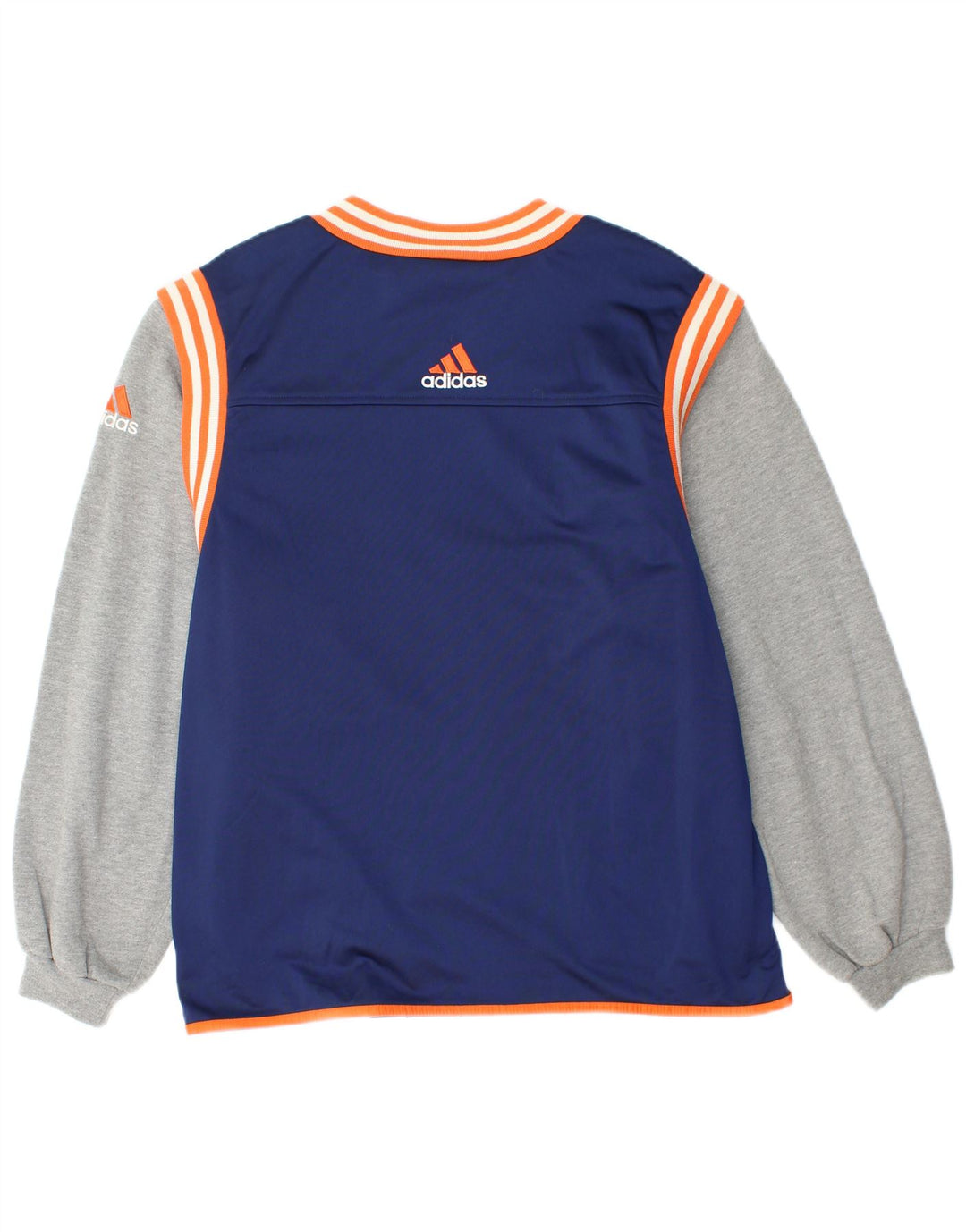 Adidas Herren-Trainingsanzug-Top-Jacke, UK 40/42, mittleres Marineblau, Farbblock