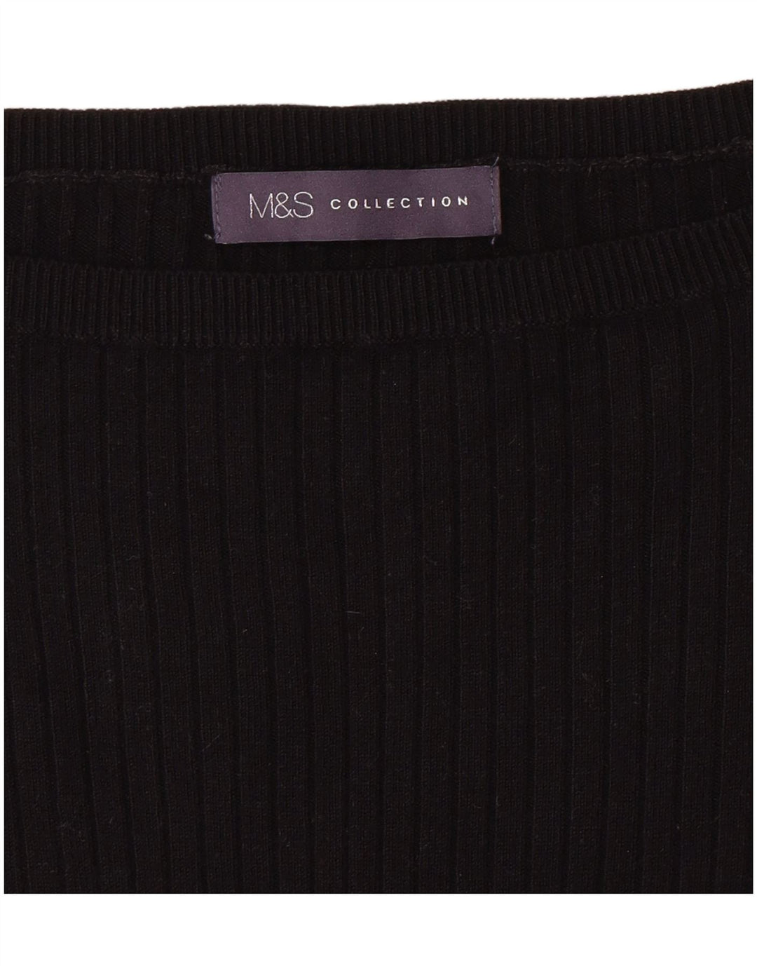 MARKS & SPENCER Damen-Pullover mit U-Boot-Ausschnitt, Gr. 6, XS, Schwarz