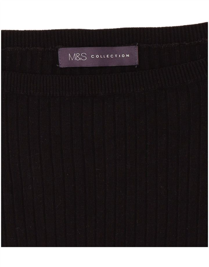 MARKS & SPENCER Damen-Pullover mit U-Boot-Ausschnitt, Gr. 6, XS, Schwarz
