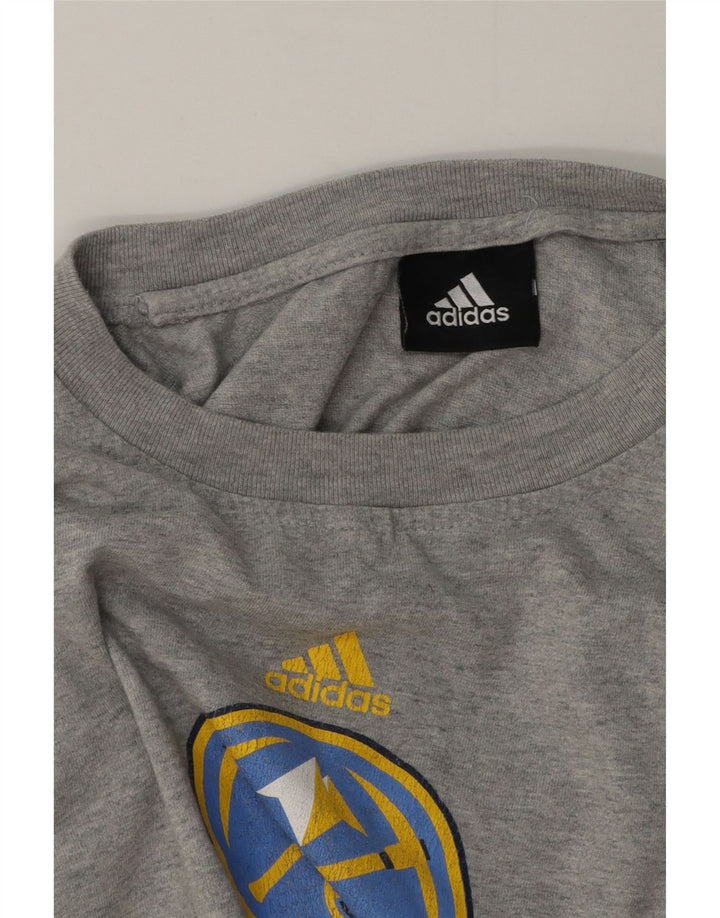 Adidas Herren Denver Nuggets Graphic Top Langarm Mittelgrau meliert