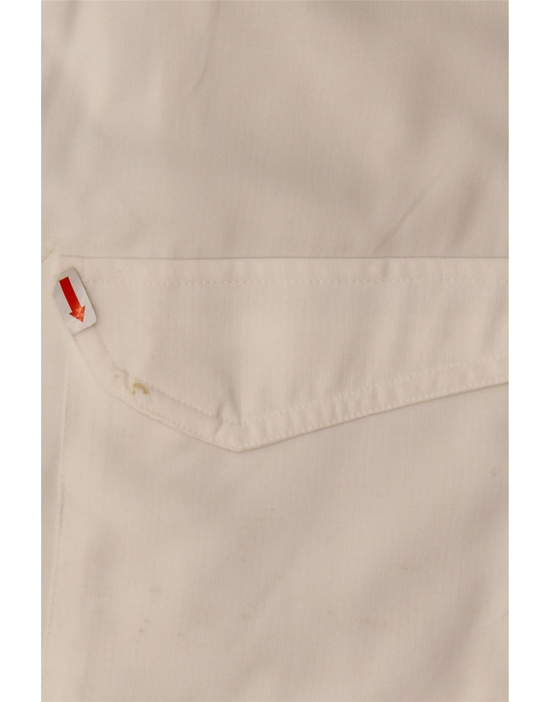 EDDIE BAUER Herren Kurzarmhemd XL Weiß Polyester