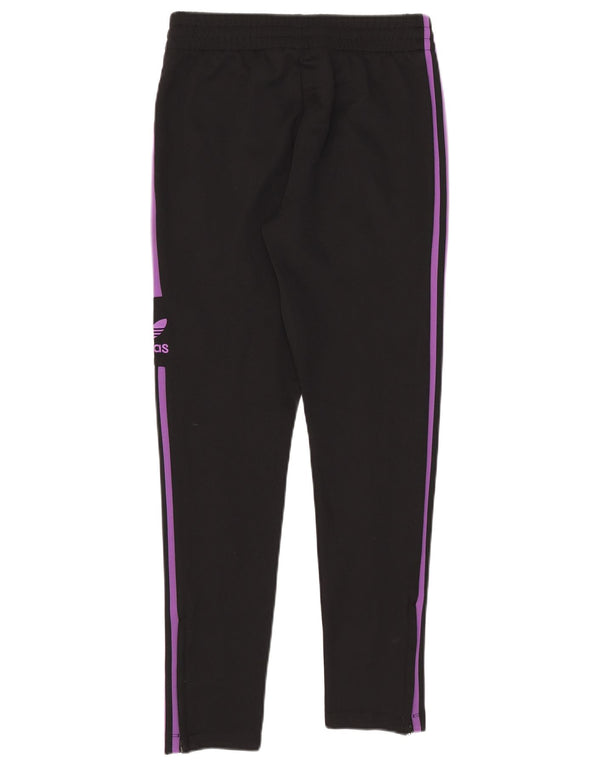 Adidas Damen Trainingshose UK 10 Small Schwarz Polyester
