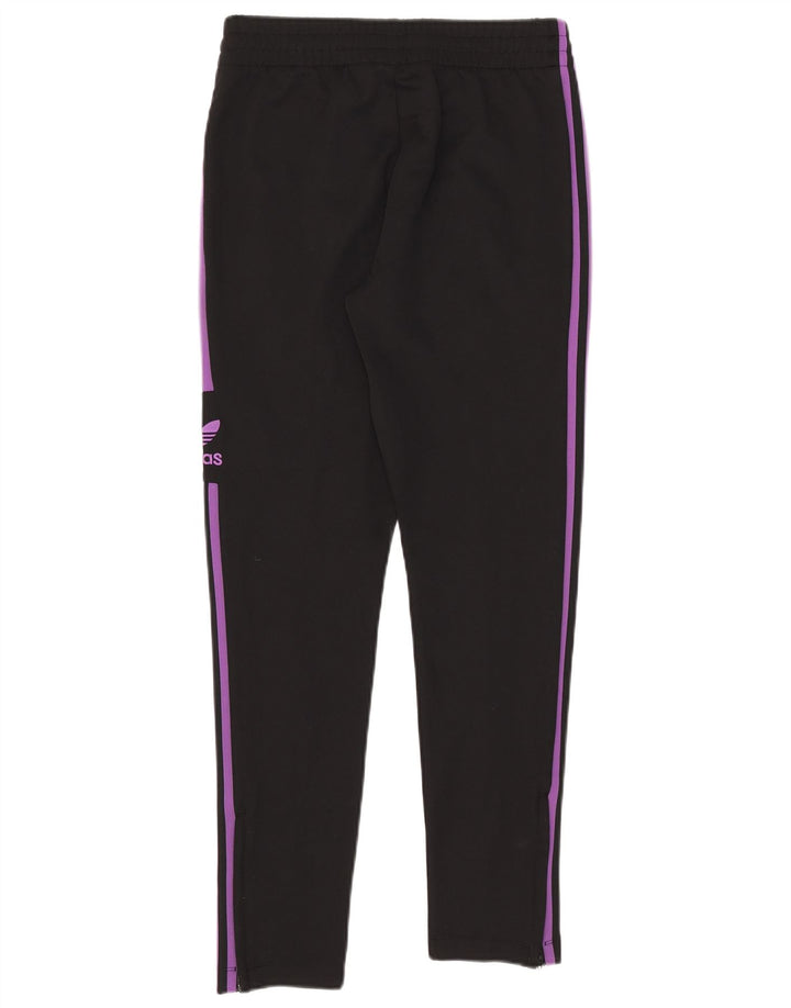 Adidas Damen Trainingshose UK 10 Small Schwarz Polyester