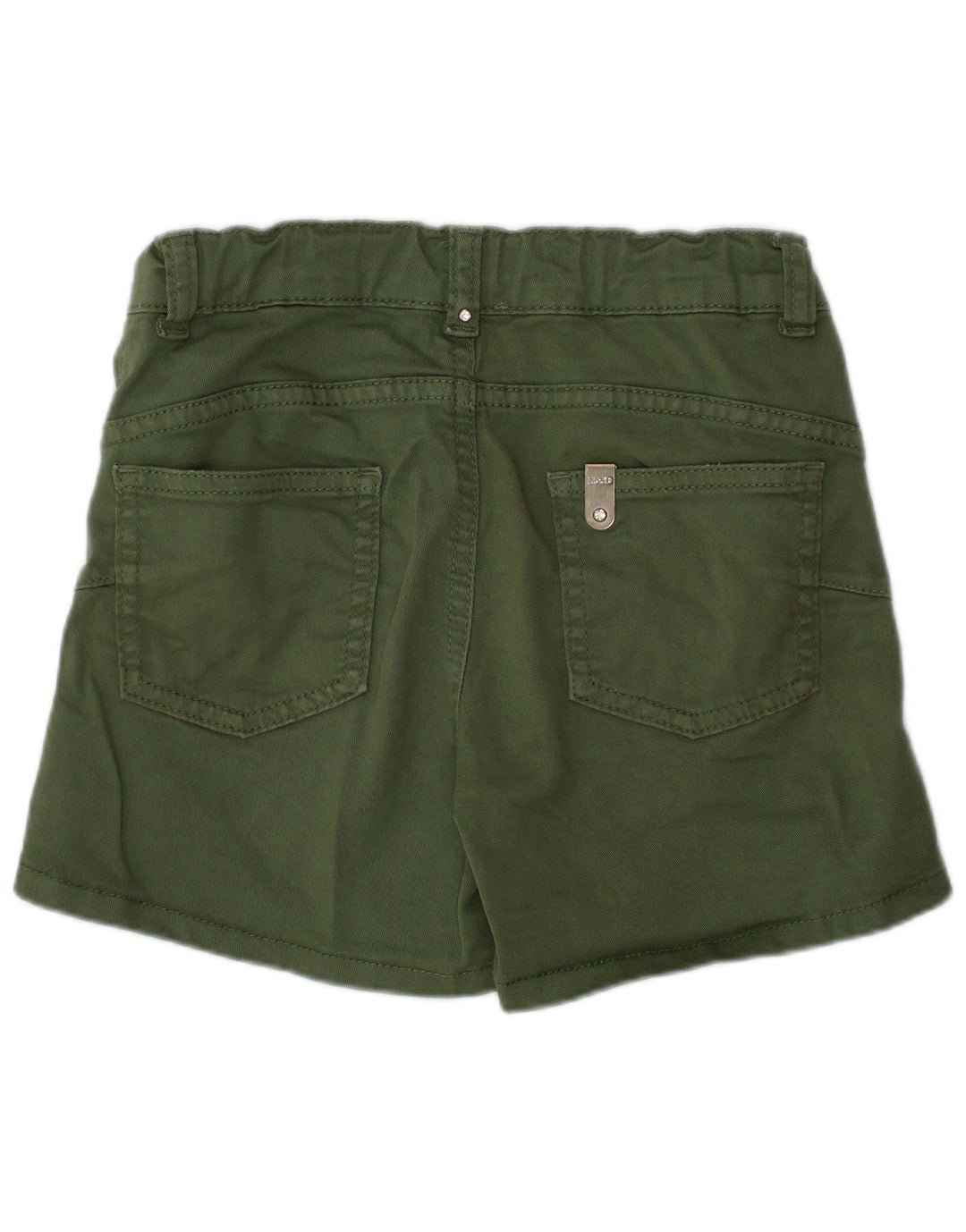 LIU JO Girls Denim Shorts 6-7 Years W24  Green Polyester