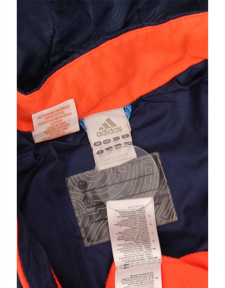 ADIDAS Windjacke mit Kapuze für Mädchen, 13–14 Jahre, Marineblau, Farbblock