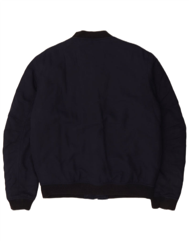 Jack Wills Herren Bomberjacke UK 38 Medium Marineblaues Nylon