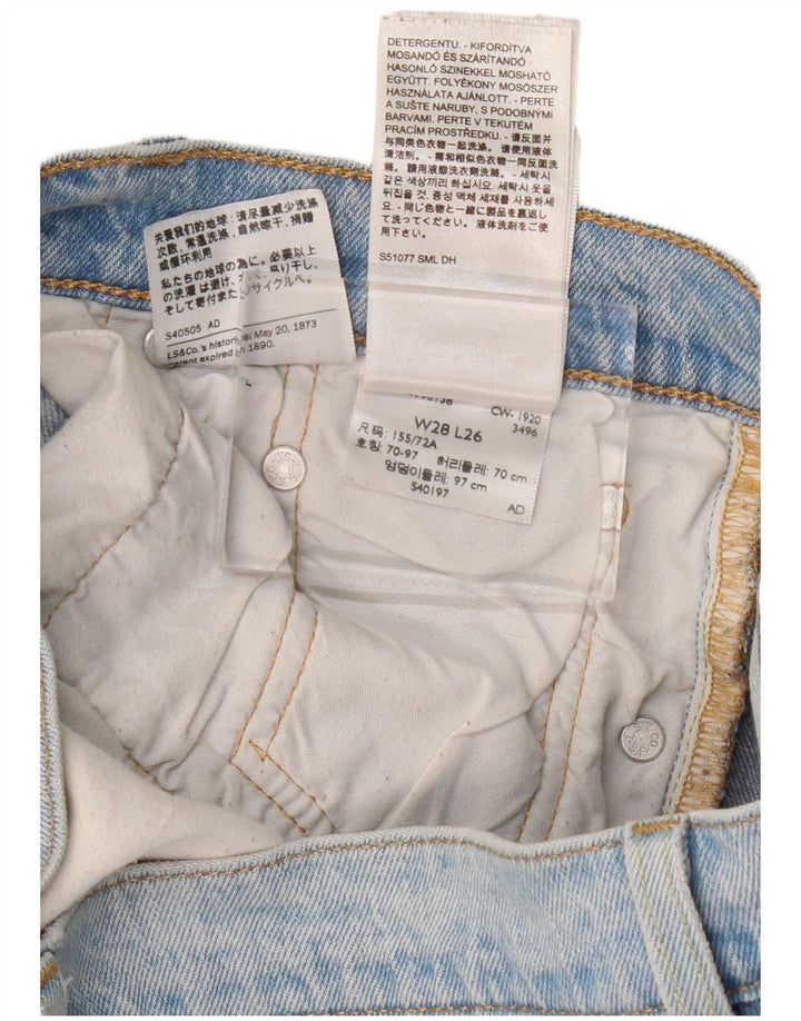 Levi's Damen 501 Straight Jeans W28 L26 Blaue Baumwolle