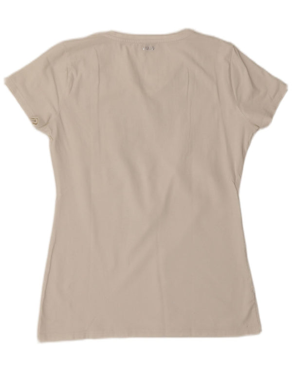 LIU JO Damen Milano T-Shirt Top UK 12 Medium Weiß