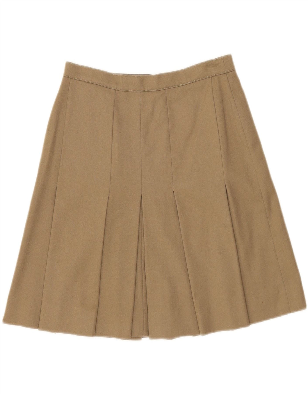 Vintage Damen Faltenrock W26 Small Khaki