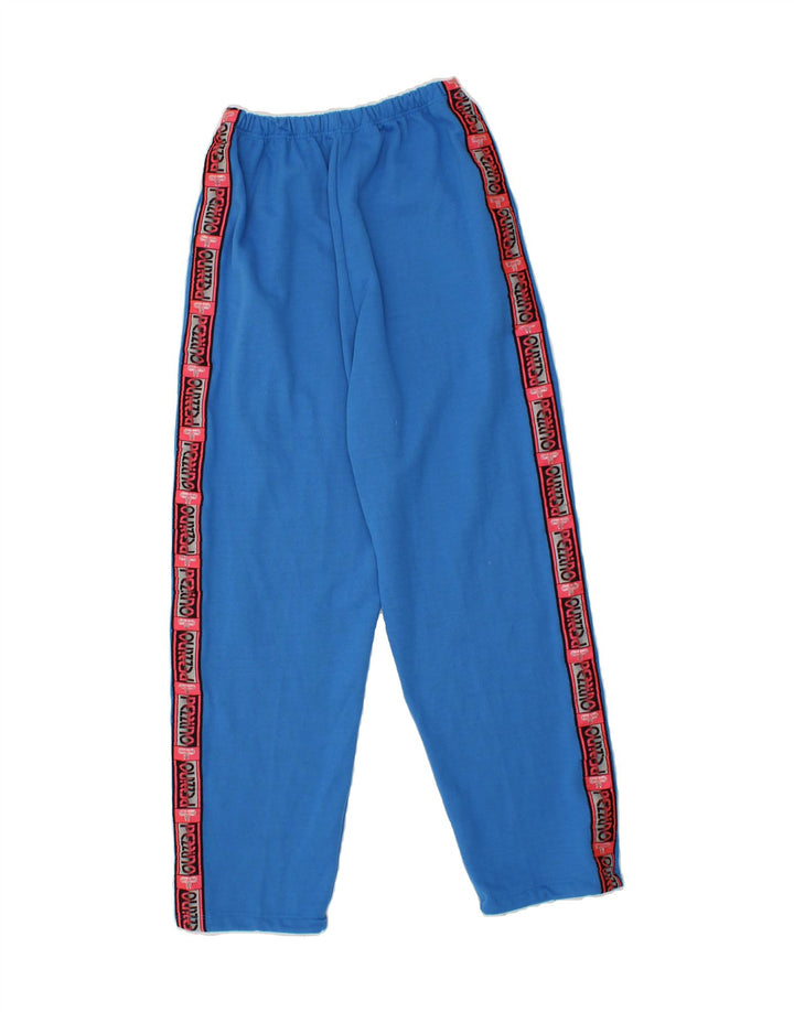 VINTAGE Damen-Trainingshose IT 54 2XL Blauer Farbblock