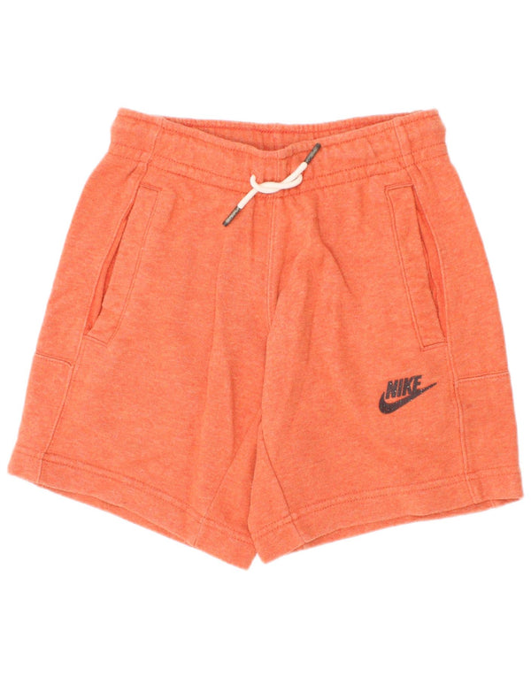 Nike Jungen-Sportshorts mit Standard-Passform, 8–9 Jahre, Größe S, Orange, Baumwolle