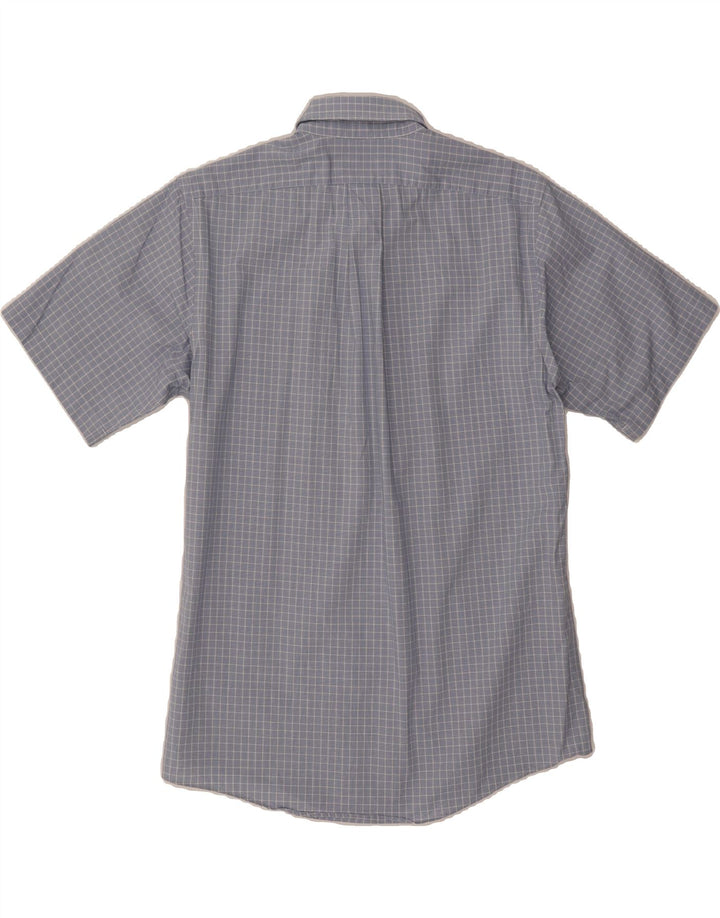 EDDIE BAUER Mens Seattle Relaxed Fit Short Sleeve Shirt Small Blue Check Vintage Eddie Bauer and Second-Hand Eddie Bauer from Messina Hembry 