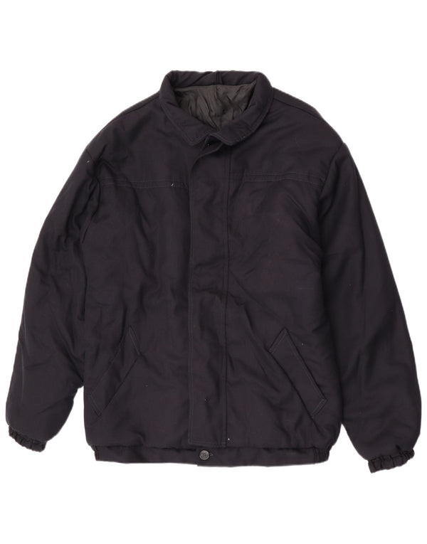Vintage Herren Bomberjacke UK 42 XL Marineblau