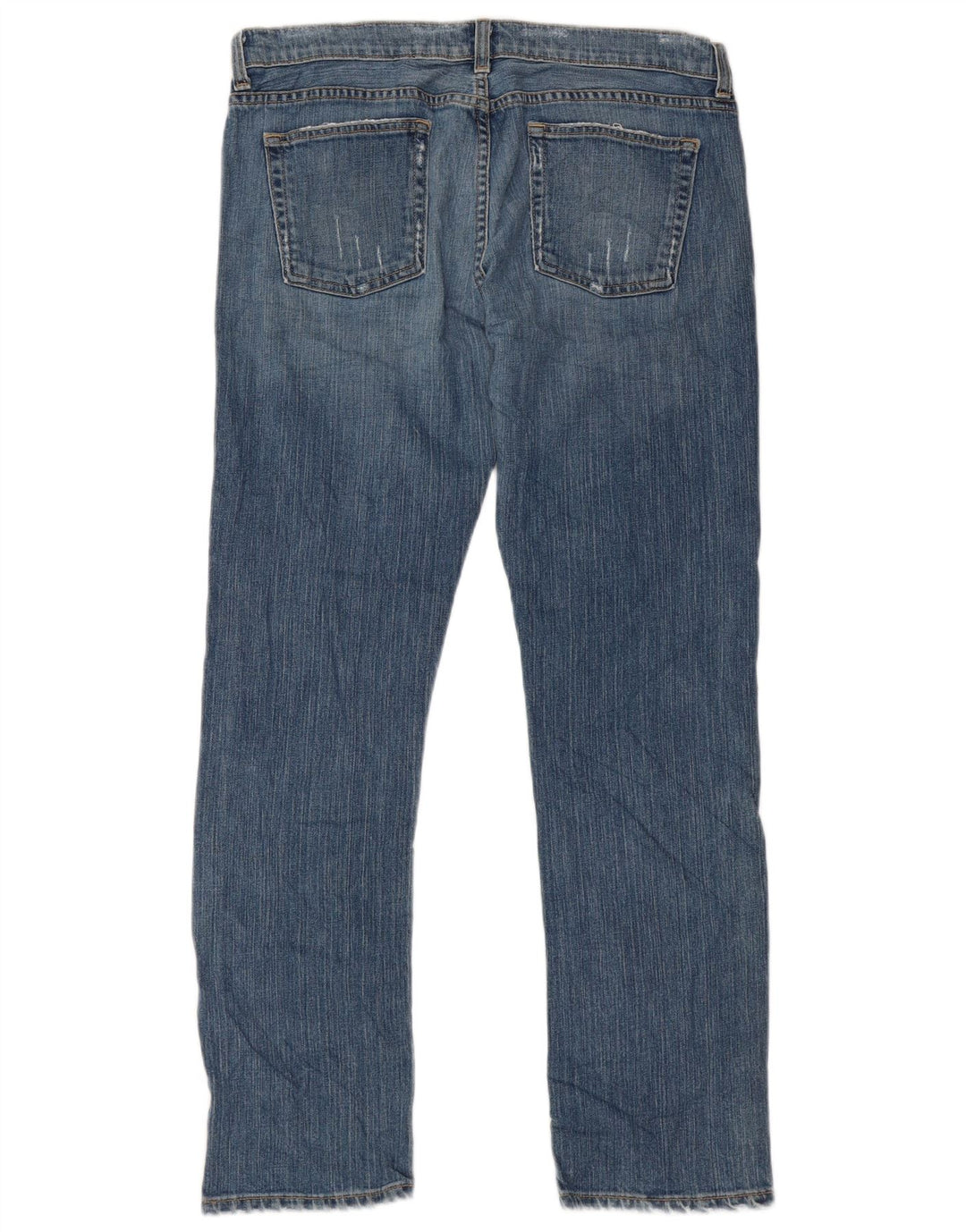 J. CREW Damen Straight Jeans US 10 Large W34 L29 Blau