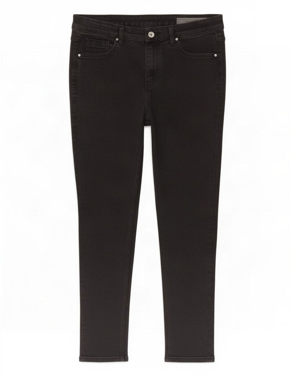 Marks & Spencer Damen Ivy Crop Skinny Jeans UK 14 Large W32 L26 Schwarz