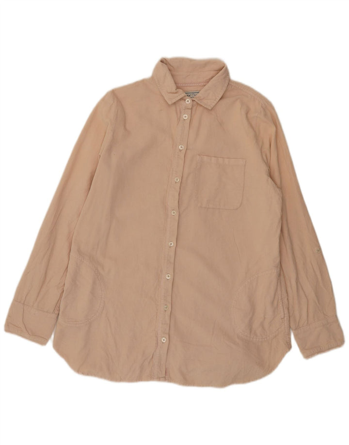 Fat Face Damen Cordhemd UK 12 Mittelbeige Baumwolle