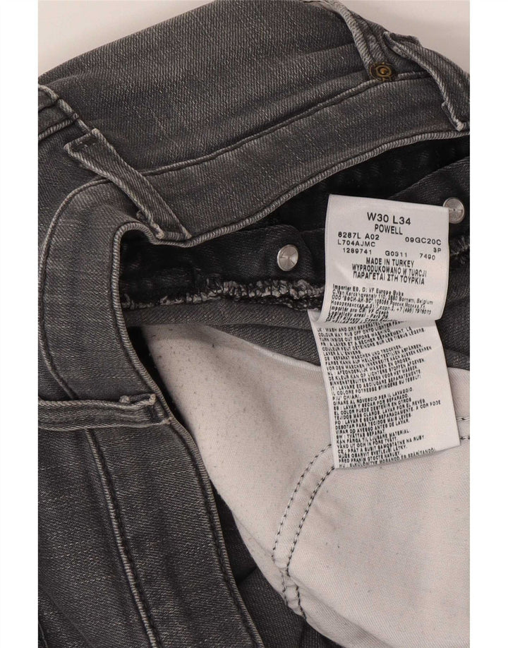 Lee Herren Powell Slim Jeans W30 L29 Graue Baumwolle