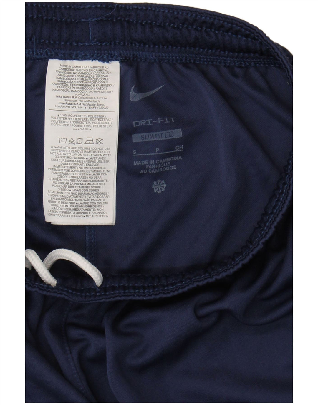 Nike Herren Dri Fit Slim Fit Sportshorts, Größe S, Marineblau, Polyester