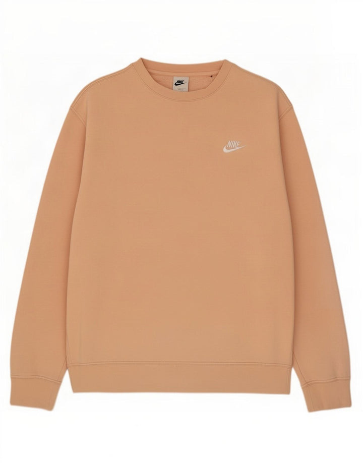 Nike Herren-Sweatshirt-Pullover aus mittelrosa Baumwolle