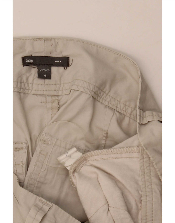 Gap Damen Cargoshorts US 4 Small W32 Beige Baumwolle