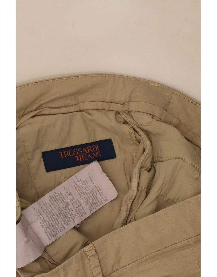 Trussardi Damen Chinoshorts W30 Mittelbeige Baumwolle