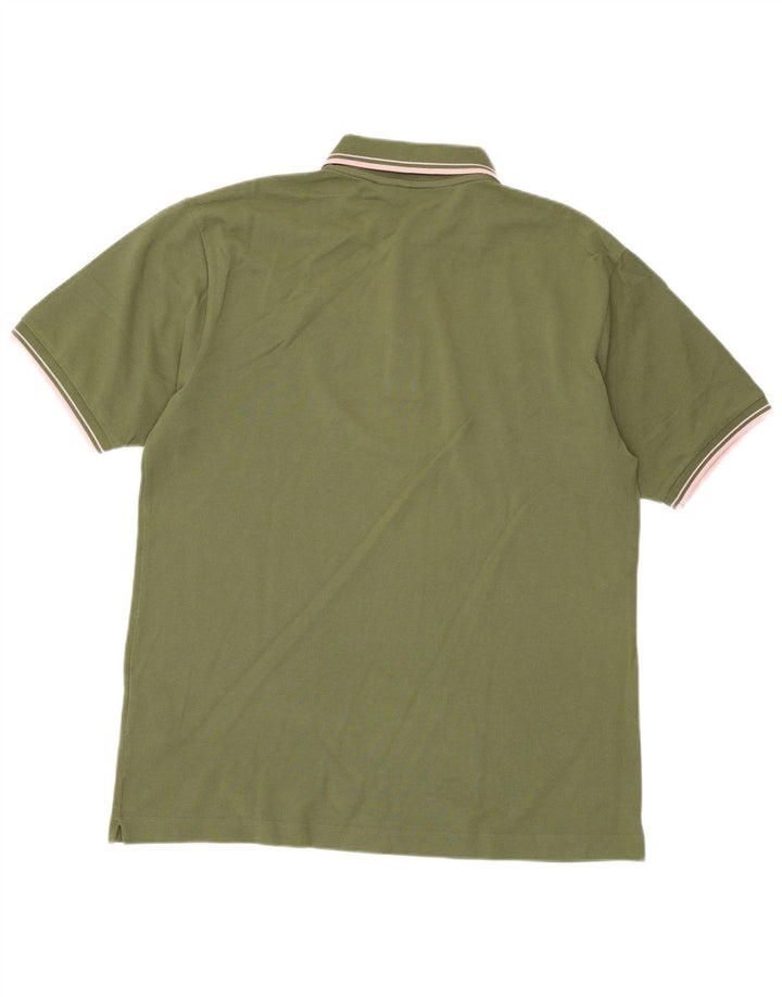 KAPPA Herren Poloshirt Große grüne Baumwolle