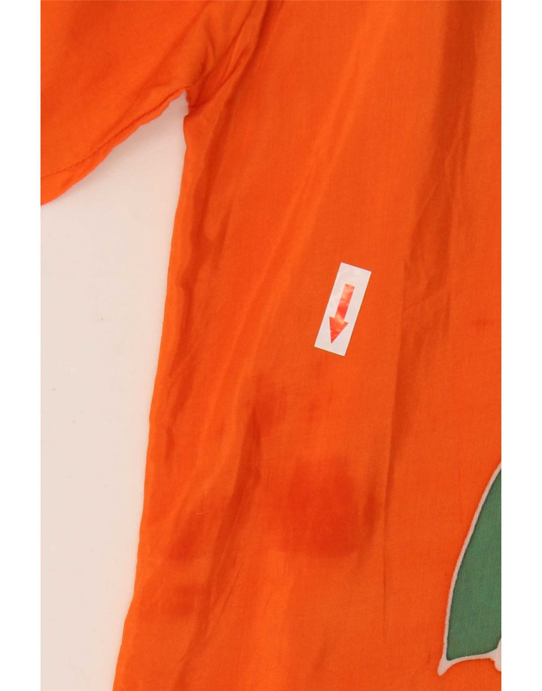 Vintage Herren Grafik Kurzarm Pullover Shirt Groß Orange