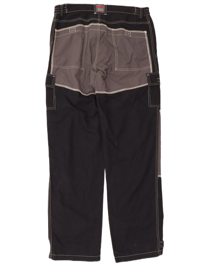 Slam Herren Cargohose IT 50 Large W36 L34 Schwarz Colourblock Baumwolle