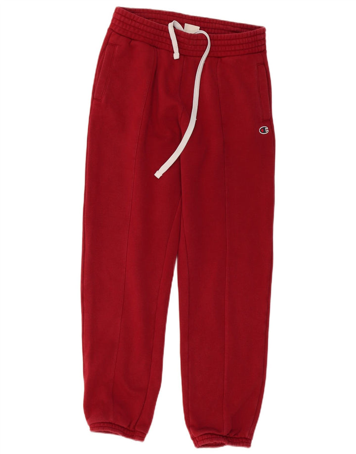 CHAMPION Mens Tracksuit Trousers Joggers Medium  Red Cotton